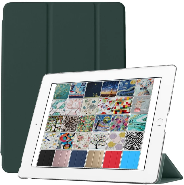 Main image of DuraSafe Cases for iPad 5 2017 / iPad 6 2018-9.7 Inch MP242LL/A MP252LL/A MPGA2LL/A MRM52LL/A MR702LL/A MR6Y2LL/A Slim Lightweight Protective PC Dual Angle Stand Cover - Dark Green