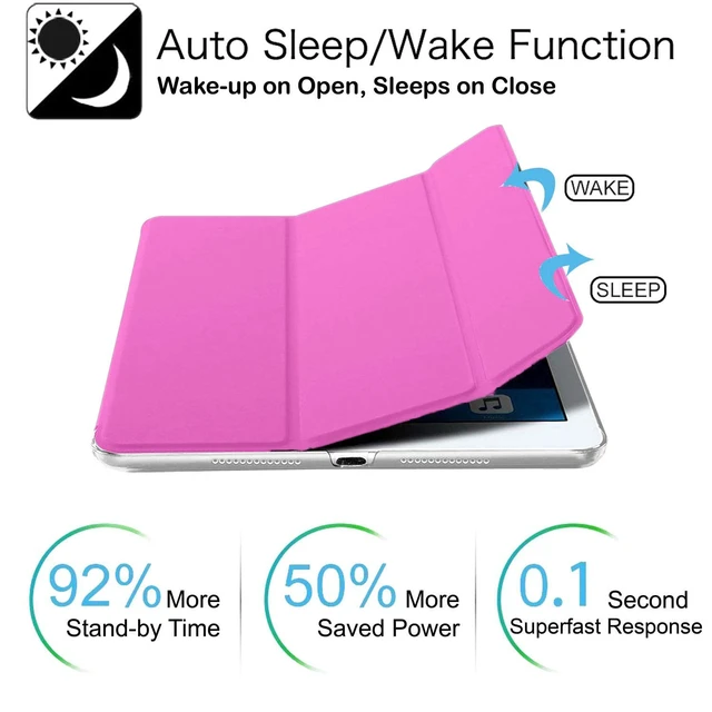 Alt view image 3 of 5 - DuraSafe Cases for iPad Pro 12.9 inch 2 Gen 2017 Cover A1670 MQDC2LL/A MQDD2LL/A MQDA2LL/A A1671 MP6H2LL/A MP6J2LL/A MP6G2LL/A MPL02LL/A MPL12LL/A MPKY2LL/A A1821 MQEF2LL/A MQED2LL/A - Light Magenta