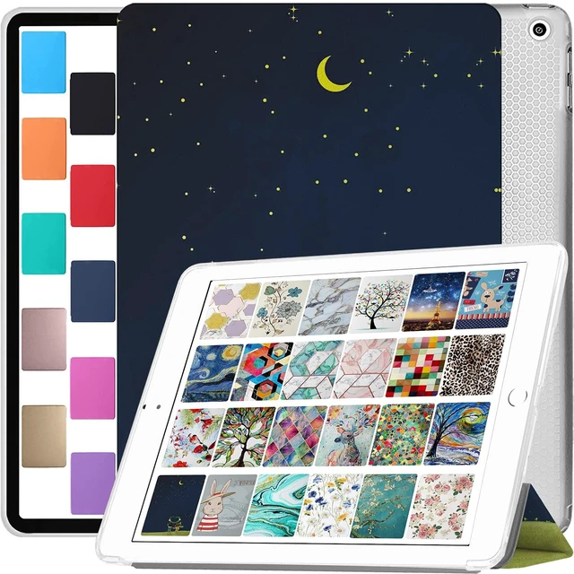 Main image of DuraSafe Cases for iPad Air 11 Air 6th 2024 Air 5th 2022 Air 4th 2020 Gen A2588 A2316 A2591 MYFQ2LL/A MYFP2LL/A MYFN2LL/A MYFQ2LL/A Printed Cover with Clear Transparent Back Shell - Night Sky