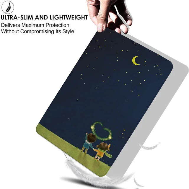 Alt view image 5 of 5 - DuraSafe Cases for iPad Air 11 Air 6th 2024 Air 5th 2022 Air 4th 2020 Gen A2588 A2316 A2591 MYFQ2LL/A MYFP2LL/A MYFN2LL/A MYFQ2LL/A Printed Cover with Clear Transparent Back Shell - Night Sky