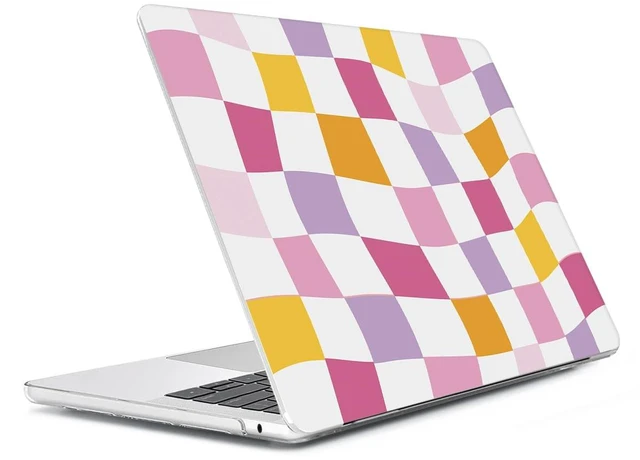 Alt view image 3 of 5 - HOHAIYOO Compatible with 2026 2025 2024-2022 MacBook Air 13 inch Case M5 A3449 M4 A3240 M3 A3113 M2 A2681, Hard Shell&Keyboard Cover&Screen Film&Webcam Cover for New M5 MacBook Air 13.6 inch, Lattice