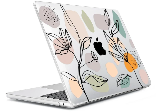 Alt view image 3 of 5 - HOHAIYOO Compatible with MacBook Pro 16 inch Case M5 A3429 A3428 2026 2025-2021 Release M4 A3186 A3403 M3 A2991 M2 A2780 M1 A2485, Hard Case Shell+Keyboard Cover+Screen Film+Webcam Cover, Line Leaf