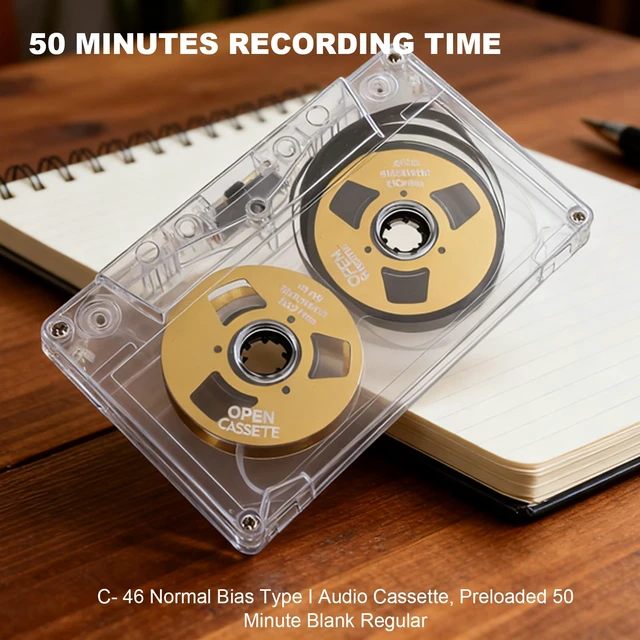 Alt view image 3 of 5 - Gugxiom Reel to Reel Blank Cassette Tape with 50 Minutes Recording Time