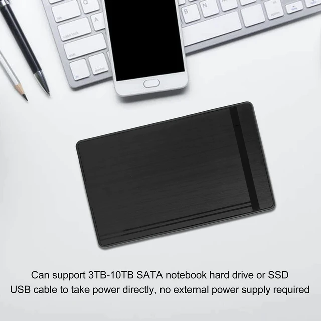 Alt view image 2 of 5 - Hilitand Enclosure for 3.5/2.5 Inch SATA SSD HDD, USB3.0 to SATA Hard Disk Case Adapter for 2.5 inch Under 10mm SATA HDD SSD 10TB Support UASP(US)