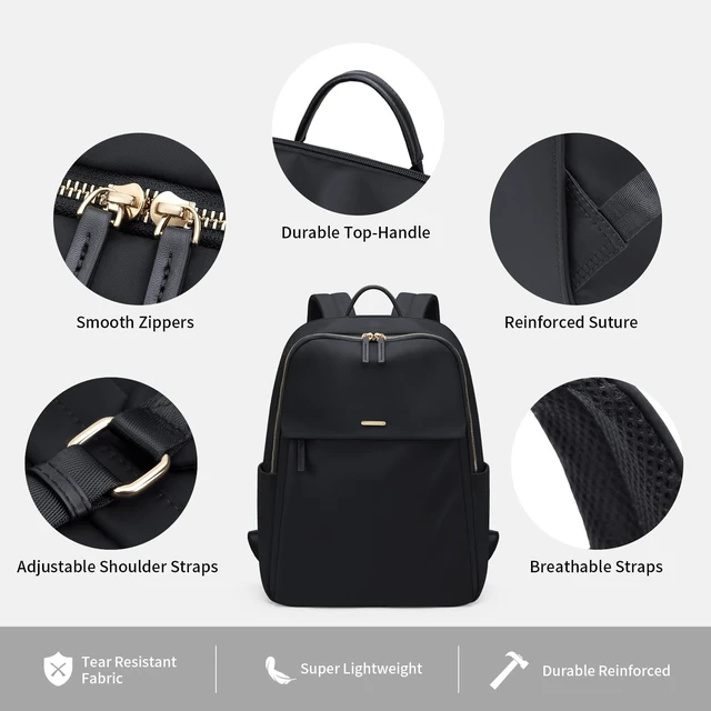 Alt view image 4 of 5 - GOLF SUPAGS Women Laptop Backpack with Separate Laptop Compartment Fits 14 Inch Notebook Casual Daypack for Work Travel College Backpack Book Bags