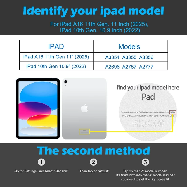 Alt view image 2 of 5 - Gexmil Leather Case for iPad (A16) 11th Gen 11",iPad 10th Gen 10.9"