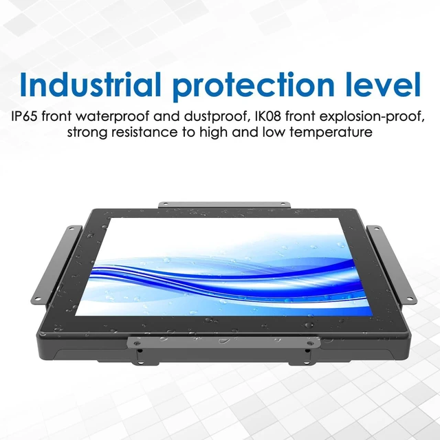 Alt view image 3 of 5 - GreenTouch 10.4 inch High Brightness 1000 Nits Front Waterproof Industrial Open Frame PCAP Touch Screen LCD Display Monitor 1024x768 Black