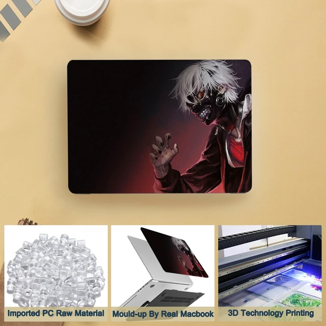 Alt view image 4 of 5 - Laptop Case Compatible With New MacBook Air 13 Inch 2020 2019 2018 Release A2337 M1 A2179 A1932, Retina Display & Touch ID, Plastic Hard Shell & Keyboard Cover Skin - Halloween Boy