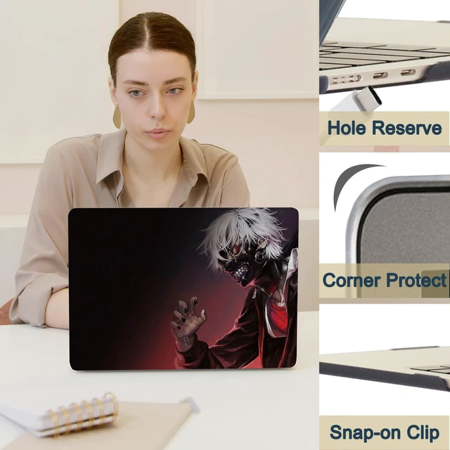 Alt view image 5 of 5 - Laptop Case Compatible With New MacBook Air 13 Inch 2020 2019 2018 Release A2337 M1 A2179 A1932, Retina Display & Touch ID, Plastic Hard Shell & Keyboard Cover Skin - Halloween Boy