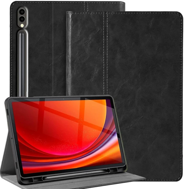 Main image of Gexmil Leather Case for Samsung Galaxy Tab S10/S9 Ultra 14.6 Inch,Black