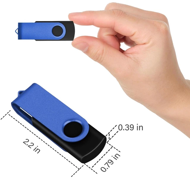 Alt view image 5 of 5 - 512MB 50-Pack USB Flash Drives Bulk EASTBULL USB 2.0 Thumb Drive,Blue