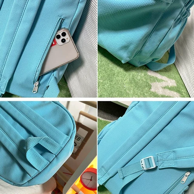 Alt view image 4 of 5 - Eagerrich Aesthetic Cute School Backpack for Teens Girls Laptop Bag, Black