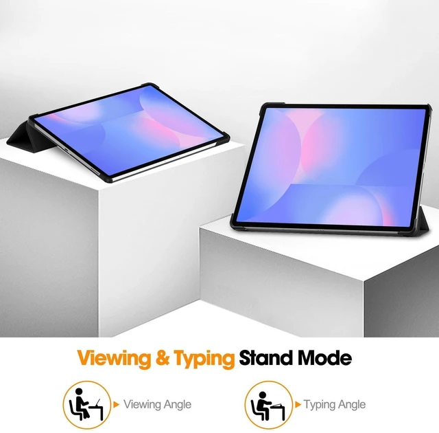 Alt view image 5 of 5 - DWaybox PU & Hard PC Case for Samsung Galaxy Tab S10 FE+ 13.1", Black