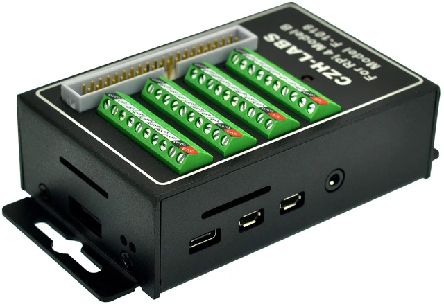 Alt view image 4 of 5 - RPi Screw Terminal Block Breakout Module with Aluminum Enclosure. for Raspberry Pi 4 Model B