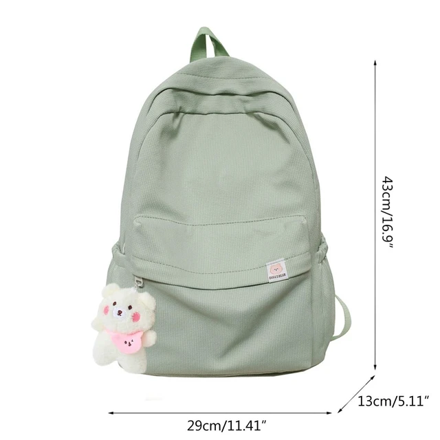 Alt view image 5 of 5 - Eagerrich Aesthetic Cute School Backpack for Teens Girls Laptop Bag, Pink