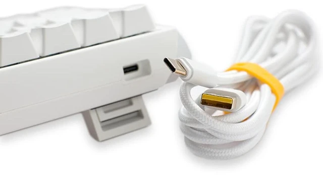 Alt view image 4 of 4 - Ducky One 3 SF 65% Mechanical Keyboard, Cherry MX Silent Red, Pure White
