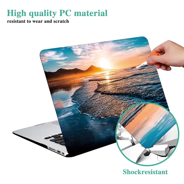 Alt view image 3 of 5 - DTangLsm for MacBook Air 13 inch Case M5 2026-2022 M4 M3 M2, Sunset Beach