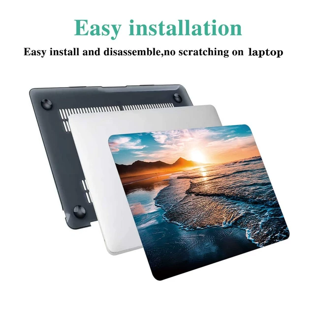 Alt view image 4 of 5 - DTangLsm for MacBook Air 13 inch Case M5 2026-2022 M4 M3 M2, Sunset Beach