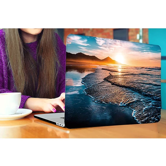 Alt view image 5 of 5 - DTangLsm for MacBook Air 13 inch Case M5 2026-2022 M4 M3 M2, Sunset Beach