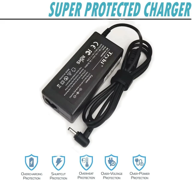 Alt view image 3 of 5 - Laptop Charger AC Adapter Power Supply Cord for Toshiba Satellite A505-S6972 L305D-S5890 M305D-S4844 P505D-S8930 P850-BT3G22 S55-B5148 U405D-S2850 for Averatec AV7160 for Itronix IX-300 ADP-90-SB BB