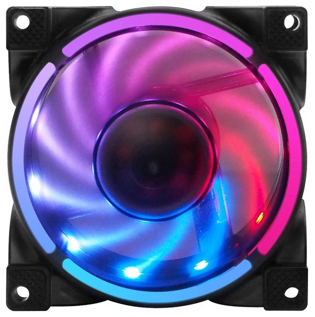 Main image of 80mm Fan, PWM 5V ARGB Case Fan, RGB Fans, 7 Blades MFDB Hydraulic Bearing PWM Intelligent Temperature Control 8002500RPM PC Case Fan