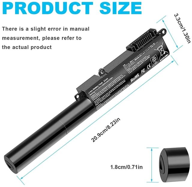 Alt view image 2 of 5 - Fancy Buying New A31N1519 Laptop Battery for ASUS X540 X540S X540SA R540SA X540L X540LJ X540LA-SI302 X540LA X540SC X540YA Series Laptop 3ICR19/66