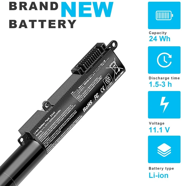 Alt view image 3 of 5 - Fancy Buying New A31N1519 Laptop Battery for ASUS X540 X540S X540SA R540SA X540L X540LJ X540LA-SI302 X540LA X540SC X540YA Series Laptop 3ICR19/66