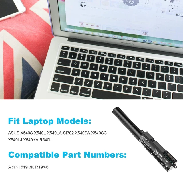 Alt view image 5 of 5 - Fancy Buying New A31N1519 Laptop Battery for ASUS X540 X540S X540SA R540SA X540L X540LJ X540LA-SI302 X540LA X540SC X540YA Series Laptop 3ICR19/66