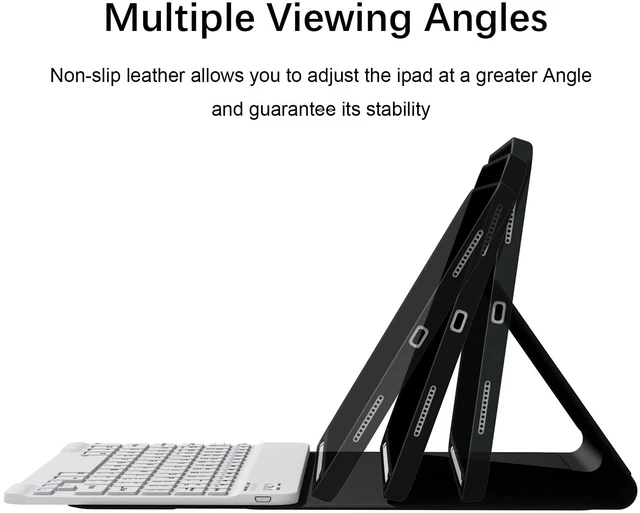 Alt view image 4 of 5 - Keyboard Case with Pencil Holder for iPad 11th Generation (A16), 10th Gen