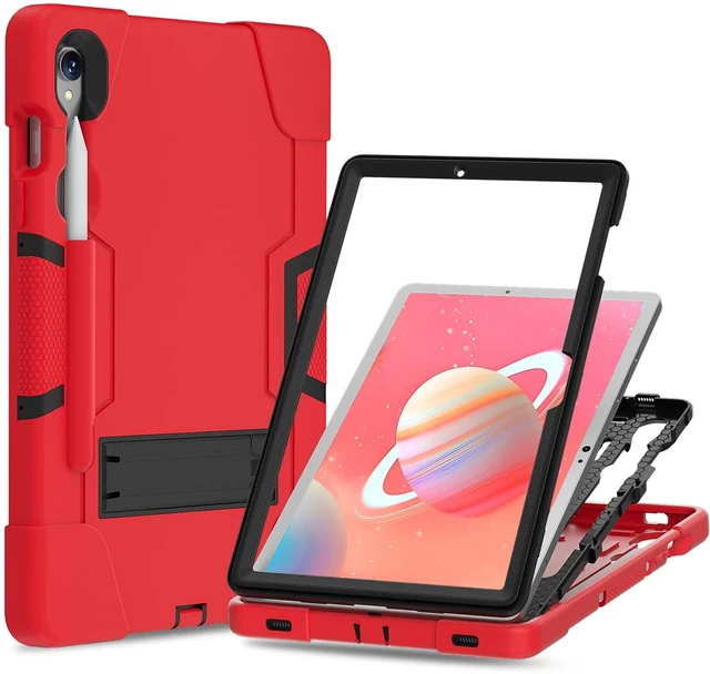 Alt view image 2 of 5 - Doemoil Case for Samsung Galaxy Tab 10 Plus 12.4 Inch Tablet Case,Heavy Duty with Pen Holder Shockproof Hybrid Stand Protective Case for Samsung Galaxy Tab S9 Plus/Galaxy Tab S9 FE Plus (B