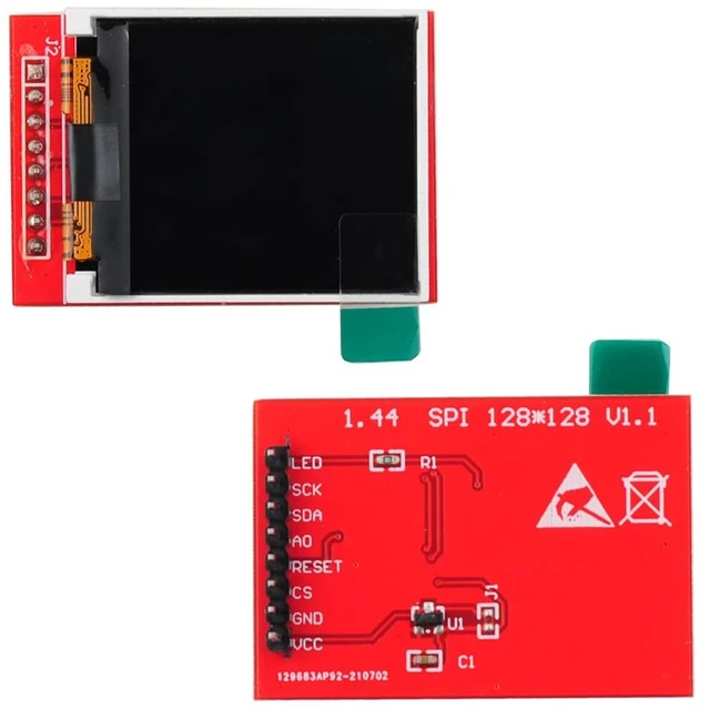 Alt view image 2 of 5 - DIYmalls 1.44 inch TFT LCD Display Screen SPI Module 3.3V 128x128 ST- 7735S