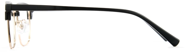 Alt view image 5 of 5 - Cyxus 20g Acetate Metal Blue Light Glasses Semi Rimless Men