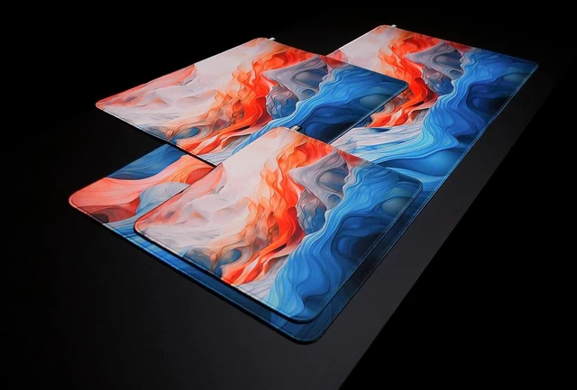 Alt view image 4 of 4 - CHERRY XTRFY GP5 Gaming Mousepad Deskmat AMNIS Blue Large (Amnis Blue, Large)