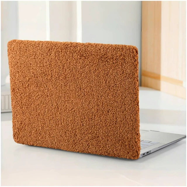 Main image of BYCeKe for MacBook Air 13.6 inch Case 2022-2026 M5-M2,Plush Brown