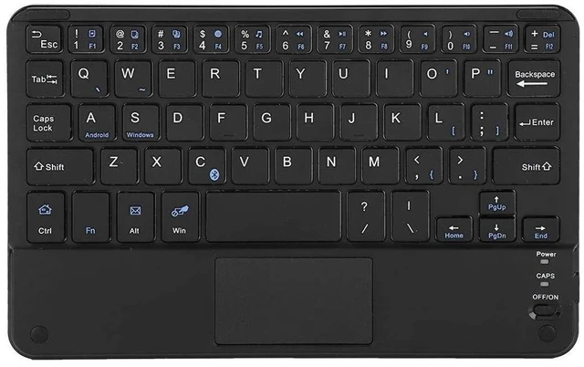Main image of Keyboard, Portable Universal 7inch Bluetooth Keyboard with Touchpad for Tablet/Mobile Phone/PC, Compatible for for Android