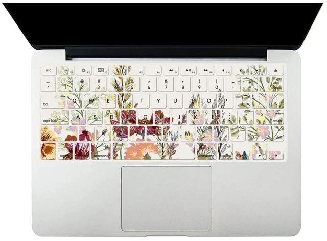 Alt view image 4 of 5 - Case Compatible with MacBook Retina 12 Inch(Model A1534, Release 2017 2016 2015),Plastic Hard Shell Protective Cover & Keyboard Skin for MacBook 12 Inch with Retina Display - Flower