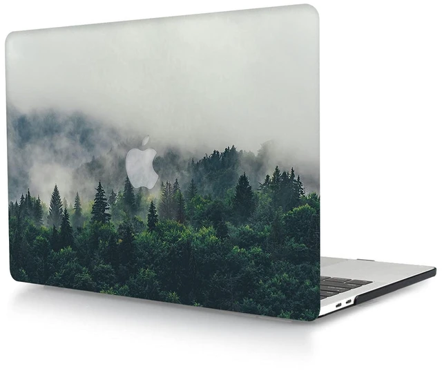 Alt view image 2 of 5 - Bandless Case Compatible with MacBook Air 13 Retina 2020 2019 2018 Model A2337 M1 A2179 A1932, Plastic Protective Shell + Keyboard Cover for inch Touch ID - Forest A2337/A2179/A1932 (Air 2018-2020)