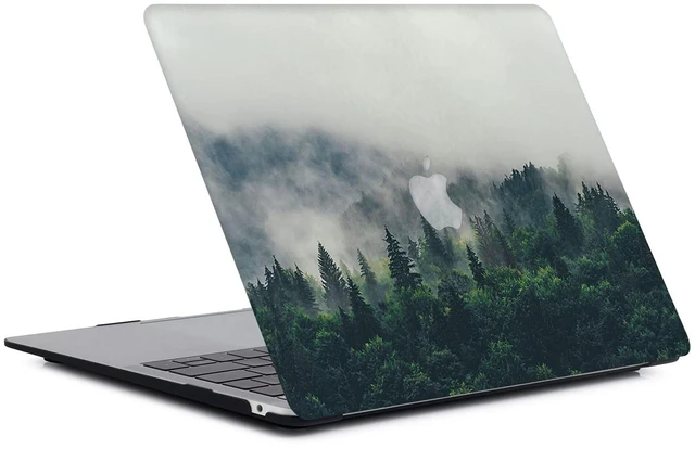 Alt view image 3 of 5 - Bandless Case Compatible with MacBook Air 13 Retina 2020 2019 2018 Model A2337 M1 A2179 A1932, Plastic Protective Shell + Keyboard Cover for inch Touch ID - Forest A2337/A2179/A1932 (Air 2018-2020)