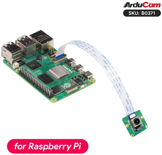 Alt view image 4 of 5 - Arducam IMX519 Autofocus Camera Module for Raspberry Pi, 16MP AF Pi Camera Compatible with Raspberry Pi 5/4B/3B+, Zero 2 W
