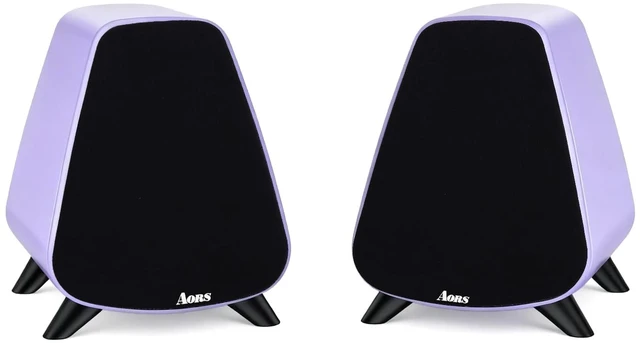 Main image of Powered Bookshelf Speaker,Active Bluetooth 5.3 80W RMS 2-Way Stereo / 3 Aluminum Long-Stroke Woofer & 20 mm Silk Dome Tweeter, RCA + Optical Inputs, Sub-Out & Remote WoodenAS-31 (Matte pure)