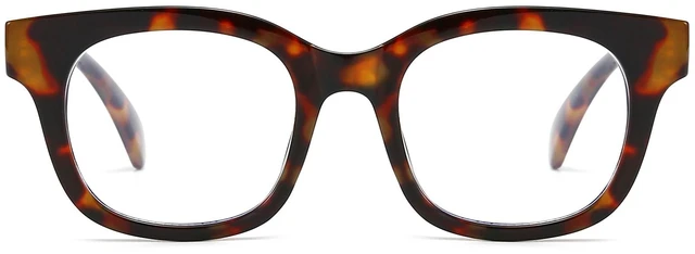 Main image of ANRRI Oversized Blue Light Blocking Glasses for Women and Men Trendy Big Frame Blue Light Computer Glasses Tortoise Frame