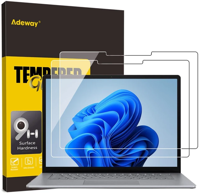 Main image of Adeway [2 Pack Microsoft Surface Laptop 6/5/4/3/2/1 13.5 inch Screen Protector,Easy installation/Precise Cutouts/Tempered Glass