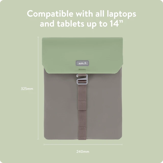 Alt view image 3 of 5 - Mous Laptop Bag 14 inch Case - Universal Laptop Sleeve - Sage