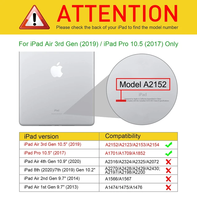 Alt view image 2 of 5 - Fintie Magnetic Stand Case for iPad Air 3rd Generation/iPad Pro 10.5" 2017