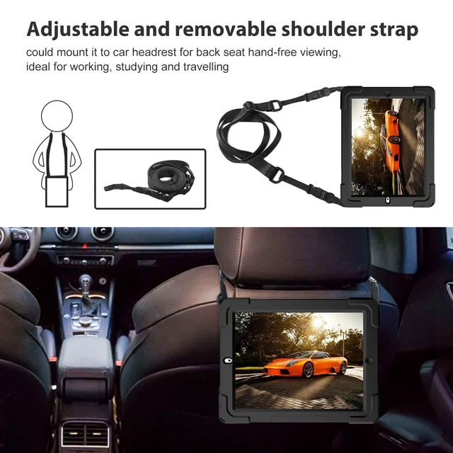 Alt view image 4 of 5 - ProCase Rugged Heavy Duty Case for iPad 2 3 4(Old Model) -Black