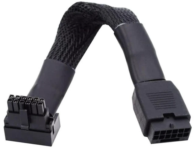 Main image of chenyang ATX3.0 PCI-E 5.0 12VHPWR Power Modular Cable Male to Female 90 Degree Down Angled Extension Cable
