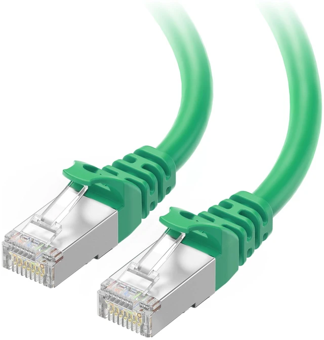 Main image of Cable Matters 10Gbps Snagless Shielded Cat 6A Ethernet Cable, 100ft, Green