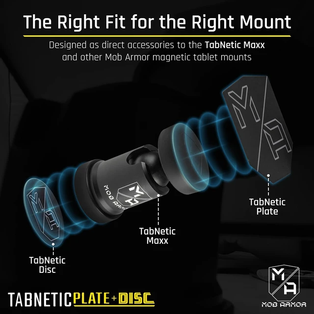 Alt view image 5 of 5 - Mob Armor TabNetic Combo Pack Magnetic Tablet Mount Solution