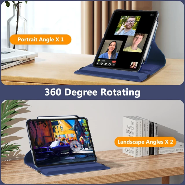 Alt view image 4 of 5 - Fintie 360 Degree Rotating Case for iPad Pro 13-inch (M5) 2025 / (M4) 2024