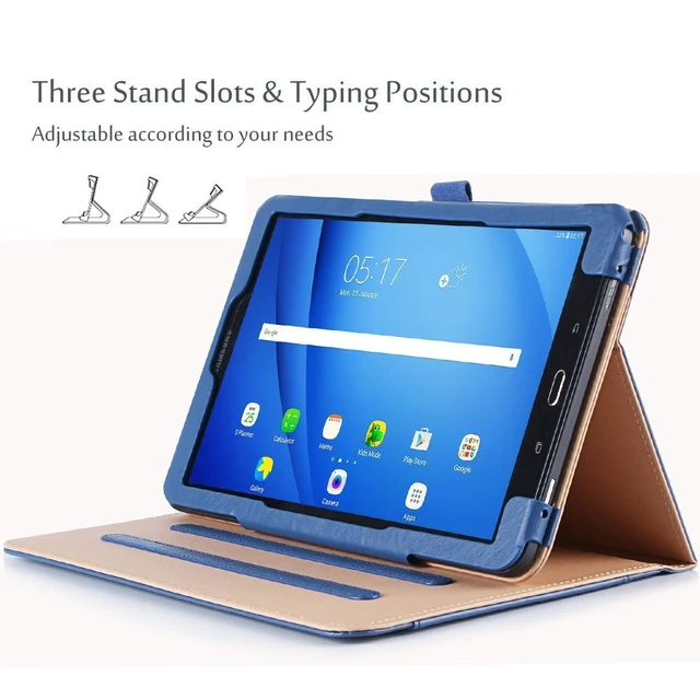 Alt view image 4 of 5 - ProCase Leather Case for Galaxy Tab A 10.1 2016(NO S Pen Version) -Navy